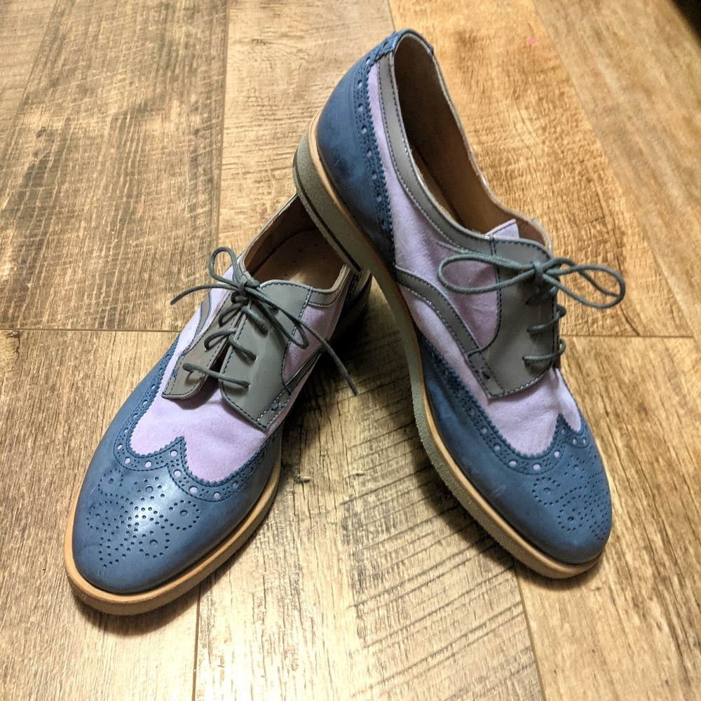 Lavender wingtips Fratelli Rossetti Brogues So English